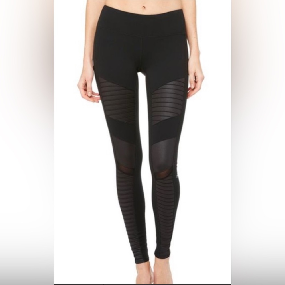Alo Yoga Black Moto Leggings